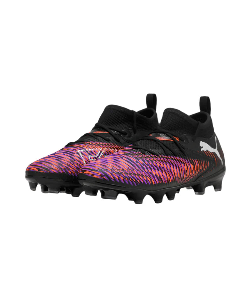 PUMA Future 8 Match FG AG Firm Multi Ground Soccer Cleats Junior Black