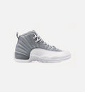 Air Jordan 12 Retro Stealth Mens Lifestyle Shoe White Grey Free Shipping