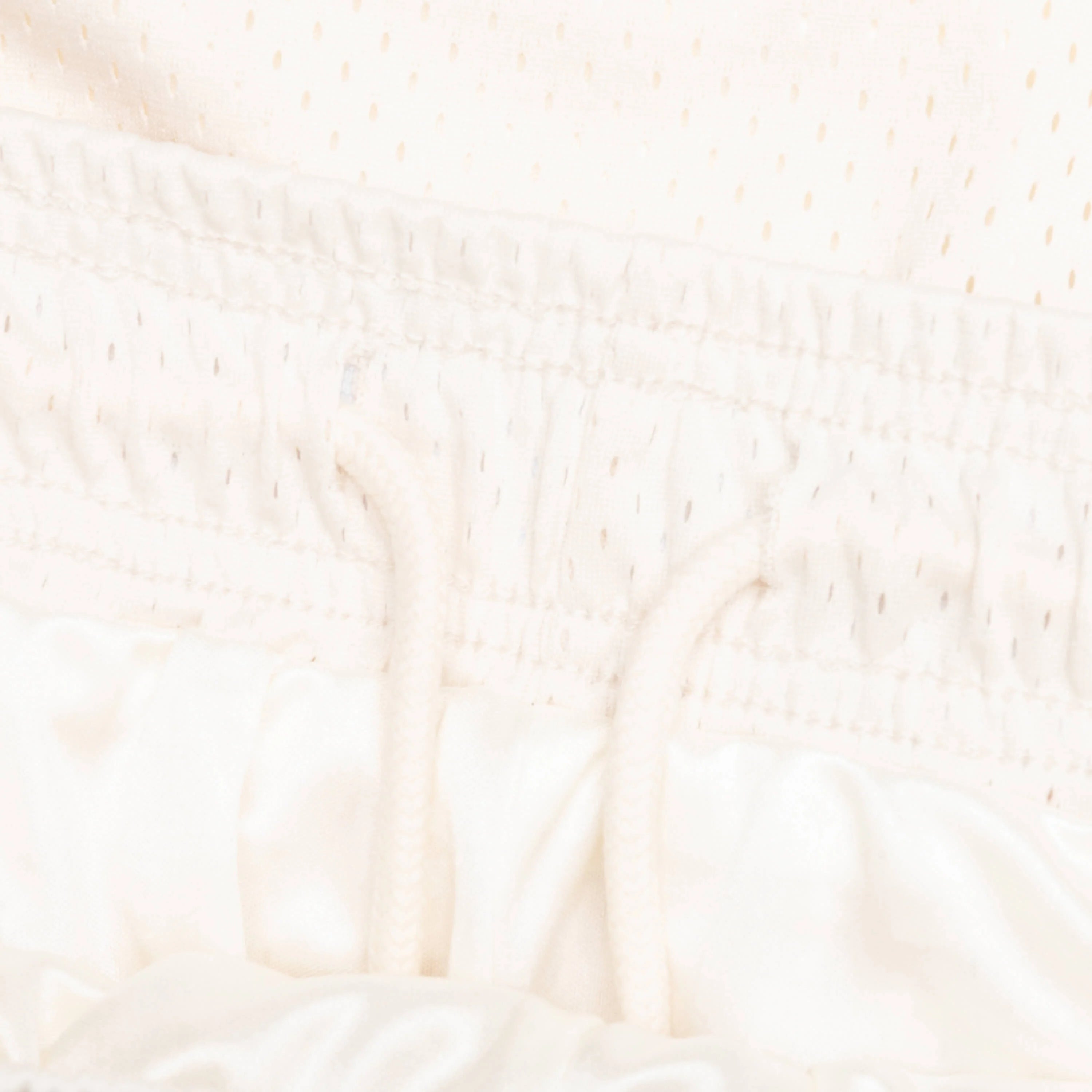 West Mesh Shorts Cream