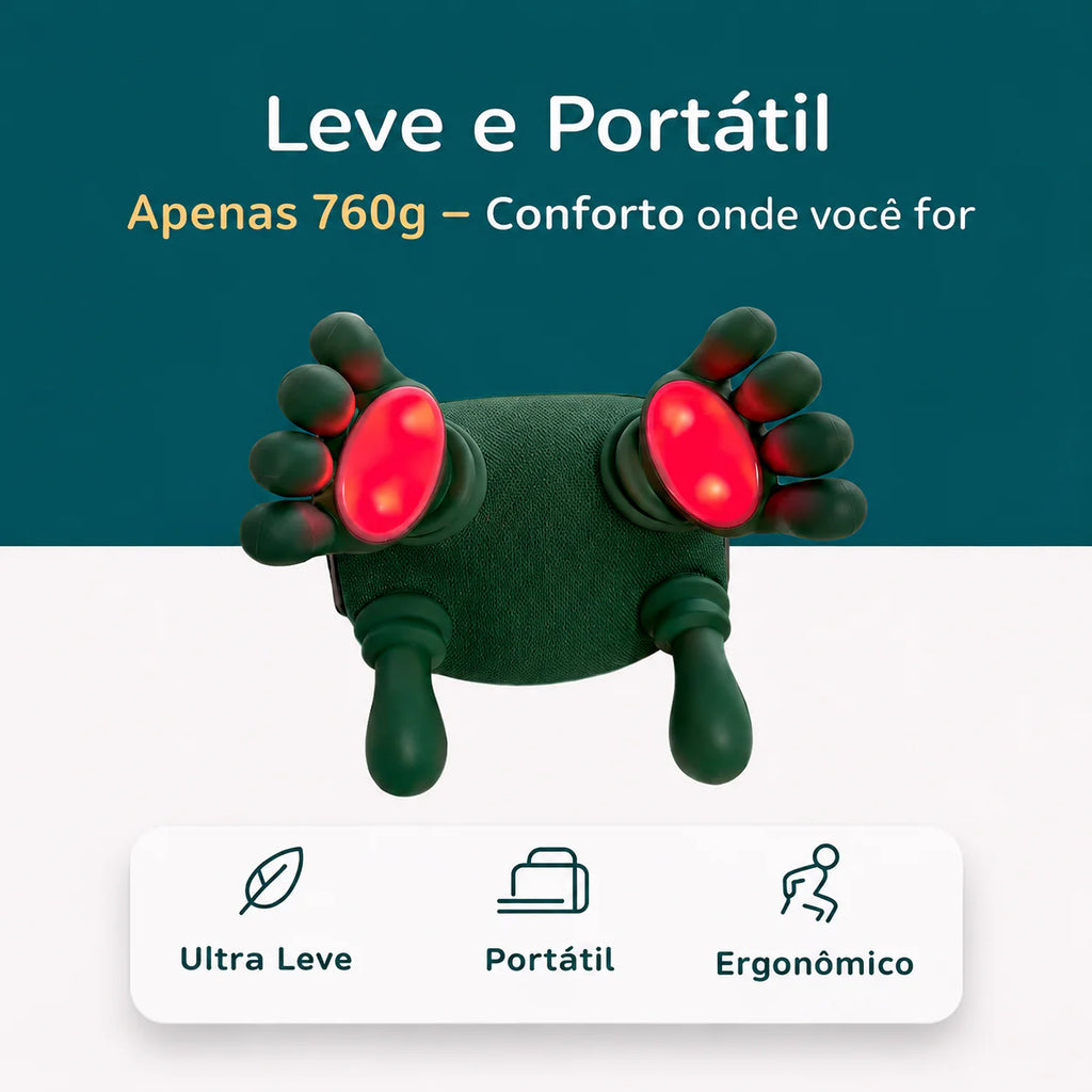 NexRelax Massageador Cervical Shiatsu com Aquecimento Terapêutico