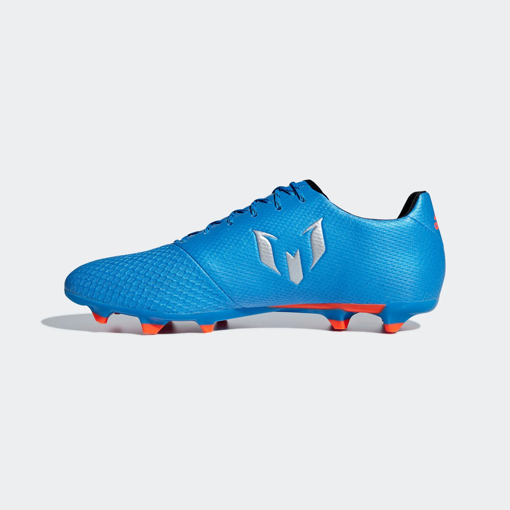 adidas Messi 163 FG Firm Ground Soccer Cleats Shock Blue Matte Silver Black
