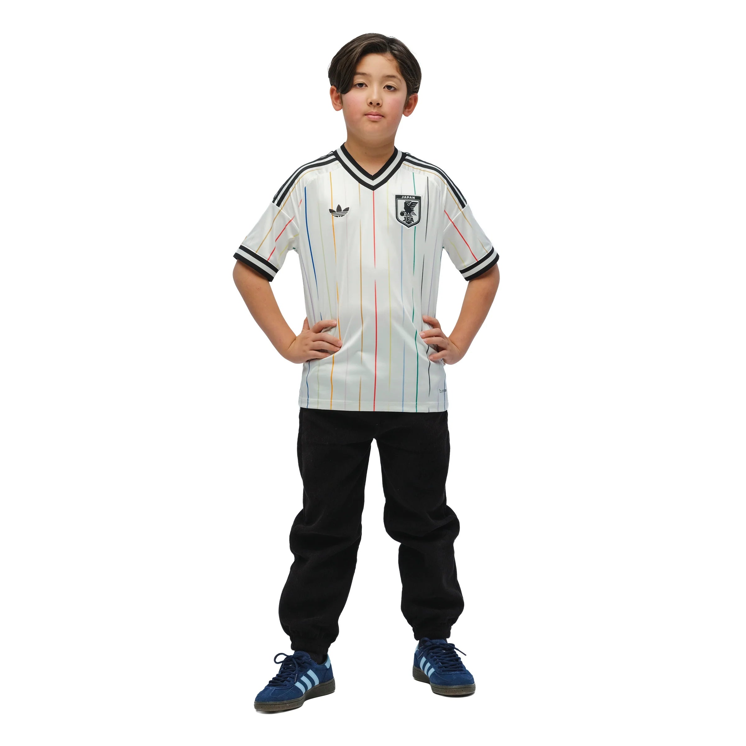 adidas Japan Away Youth Soccer Jersey 2026 White Black