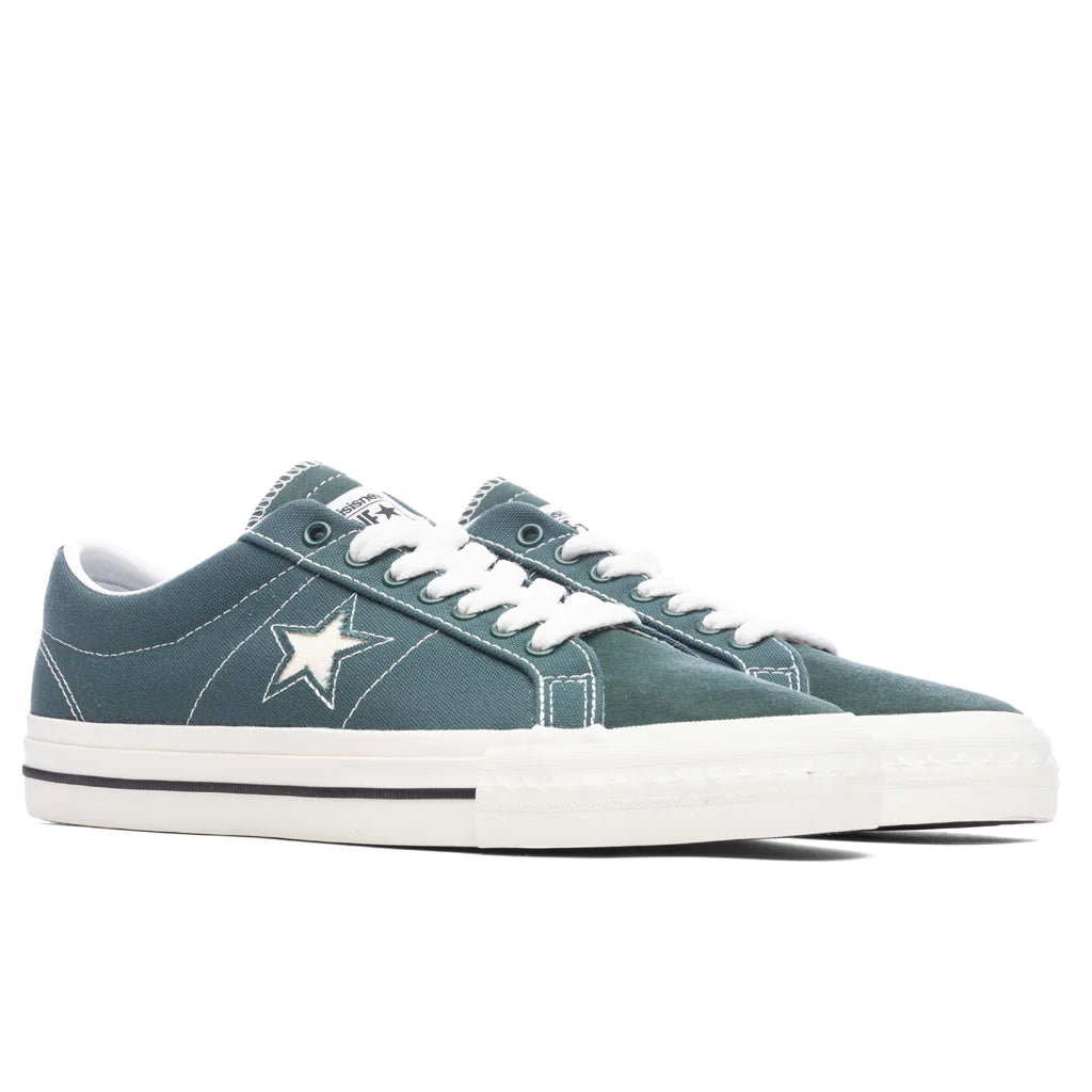 Converse x This is Never That One Star Pro Ox Trekking Green Black White