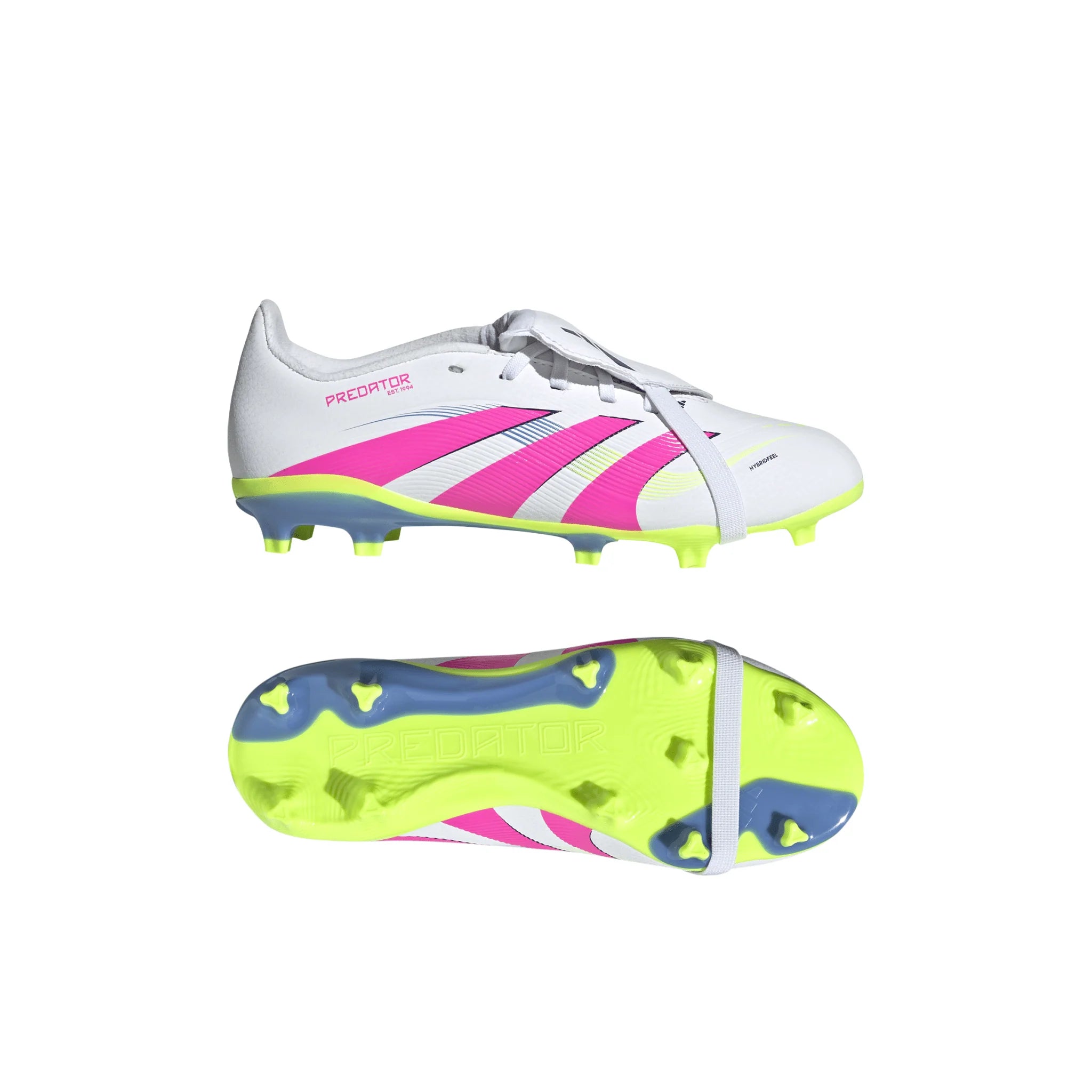adidas Predator League Fold Over Tongue Firm Ground Boots Junior White