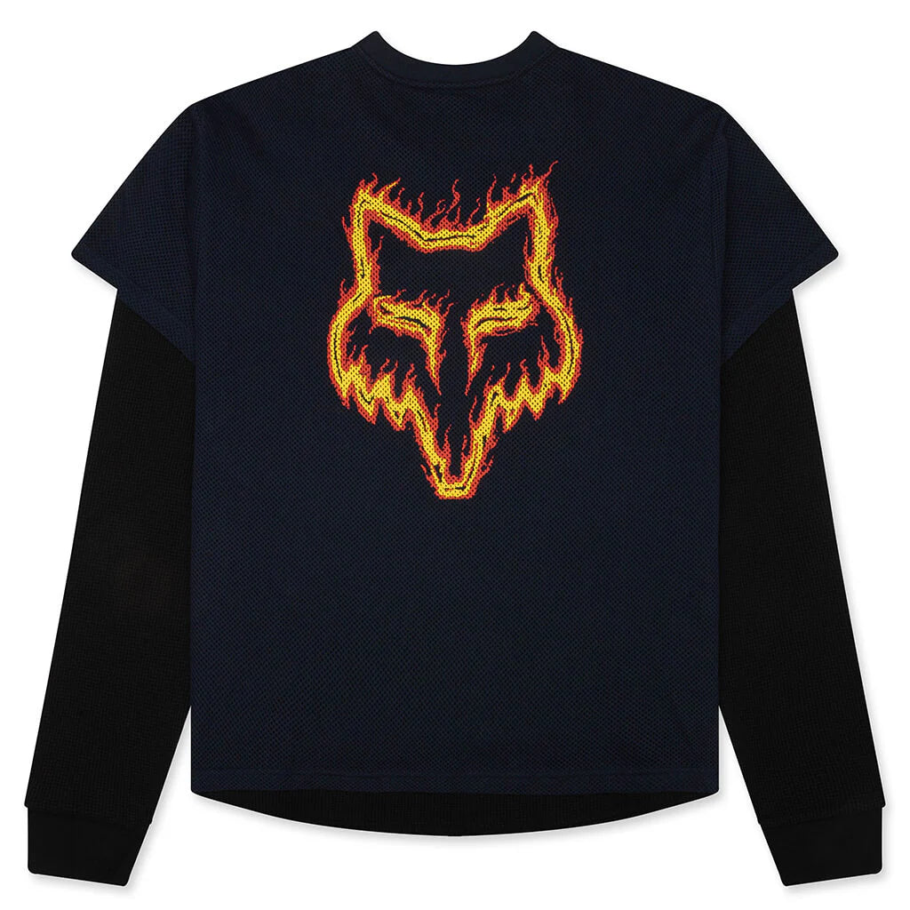 Fox LAB Double Layer L S Top Navy