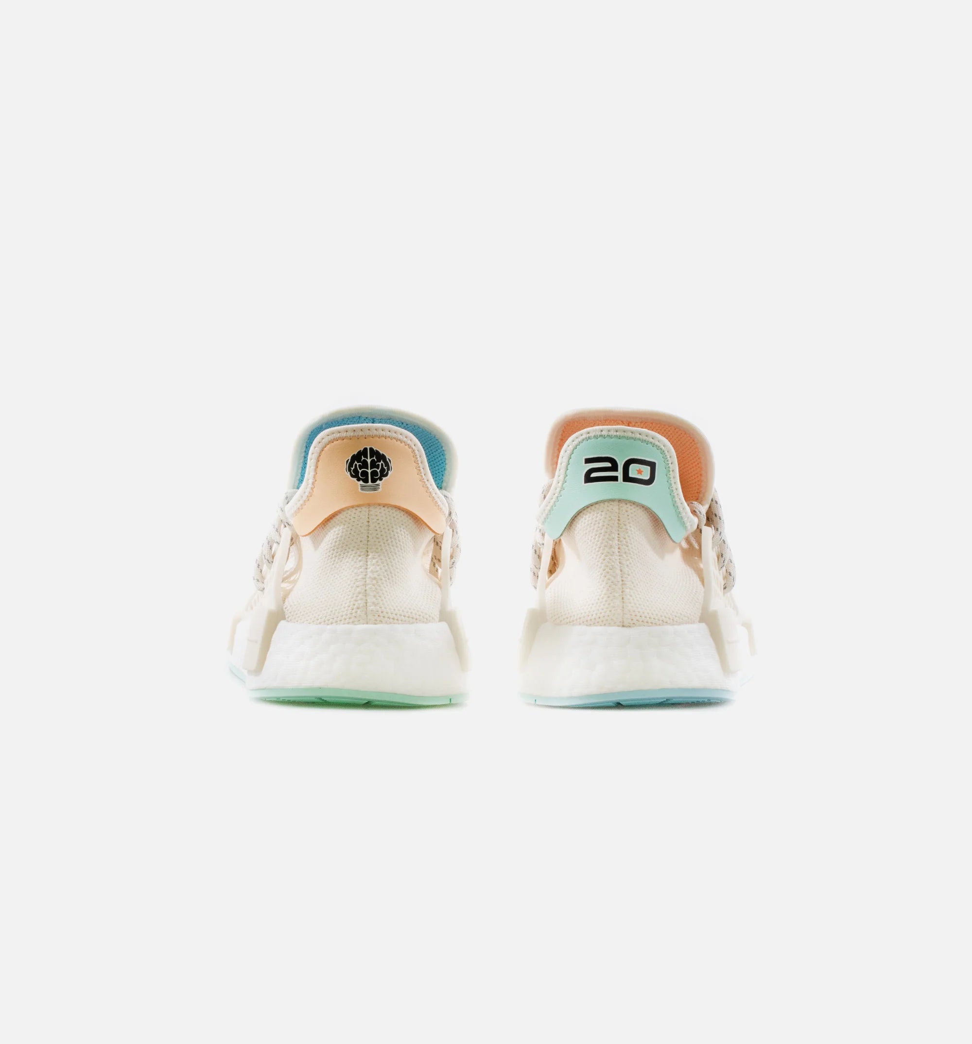 PW HU NMD NERD Mens Lifestyle Shoe Chalk White Glow Orange