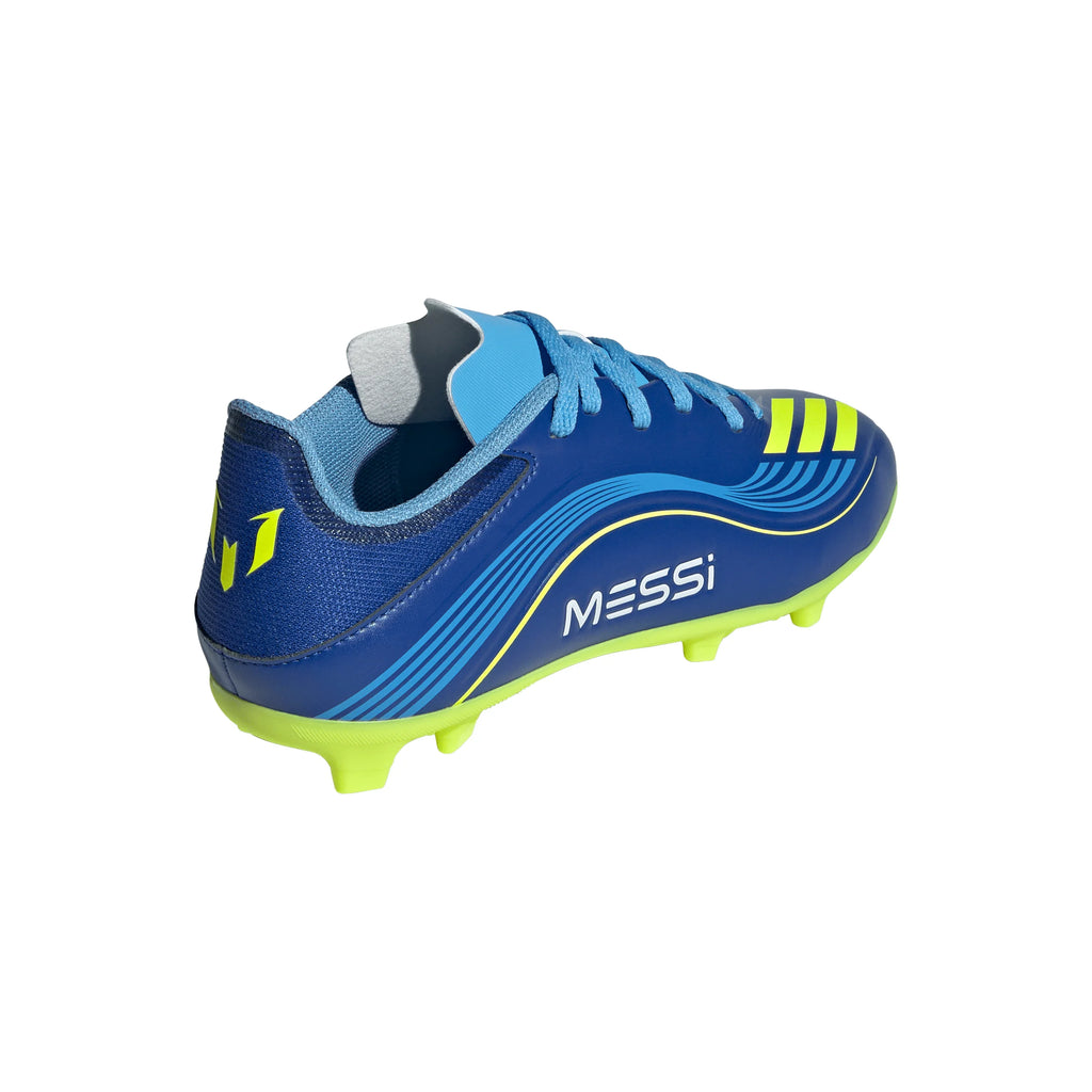 adidas F50 Messi League FG MG Youth Soccer Cleats Royal Blue Yellow Blue