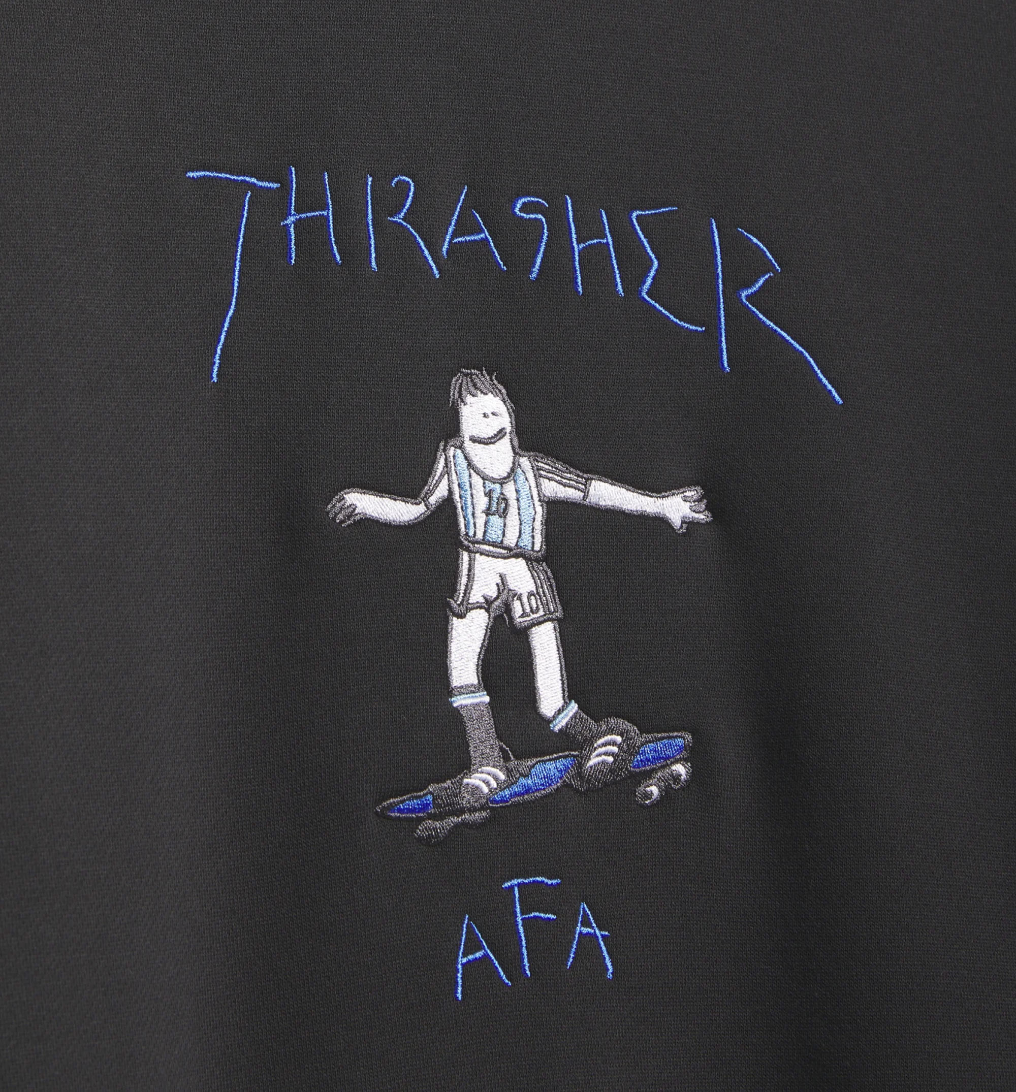 Argentina x Thrasher Mens Crewneck Black White