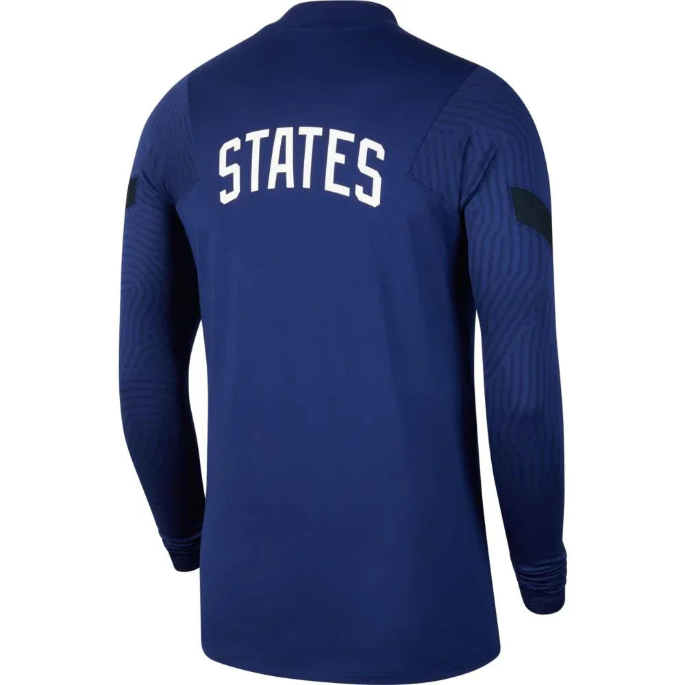 Nike Mens USA Soccer Strike Drill 1 4 Zip Top