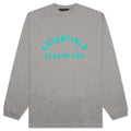 Heavy Jersey L S Tee Dark Heather Oatmeal