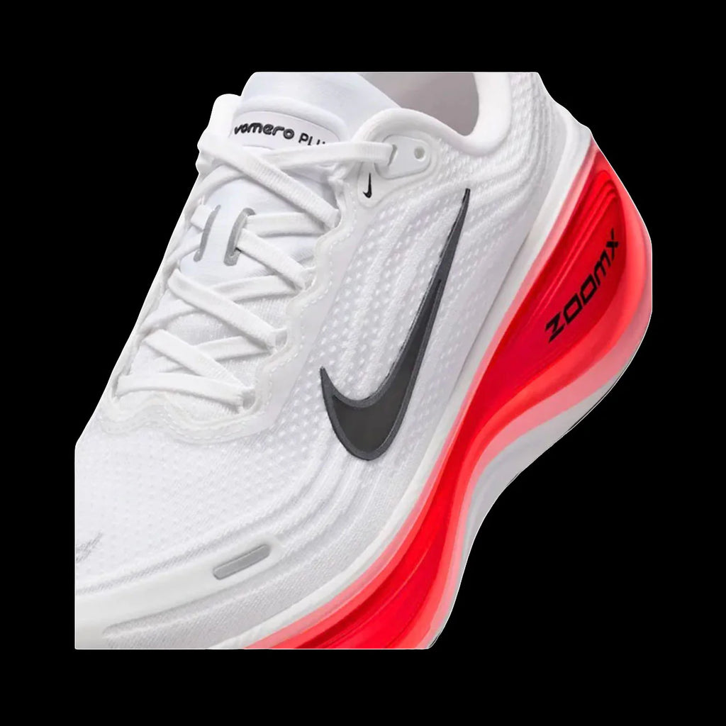 Nike Vomero Plus White Black Bright Crimson Blanc