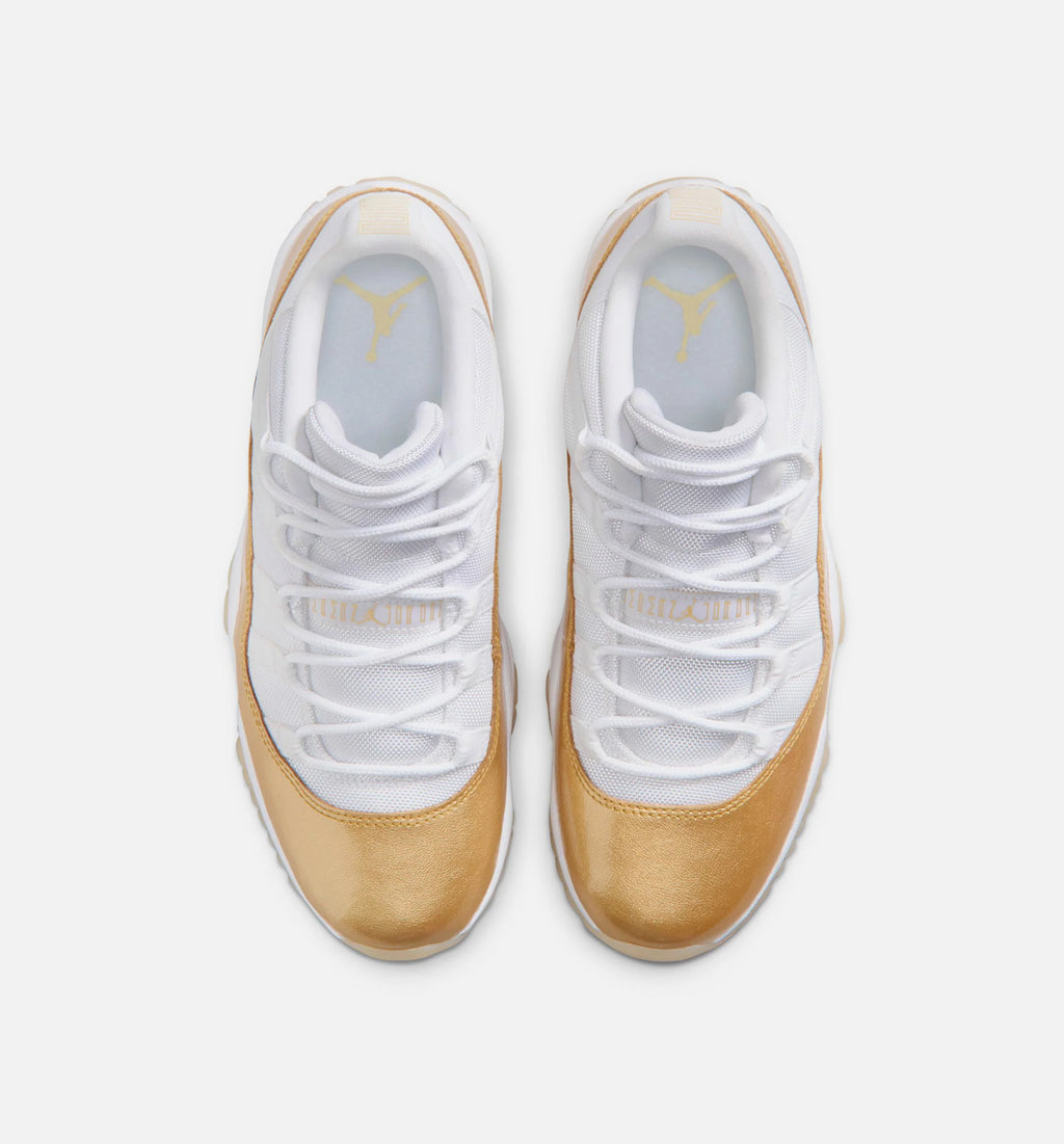 Air Jordan 11 Retro Low Mothers Day Womens Lifestyle Shoe White Metallic Gold Team Gold Free Shipping