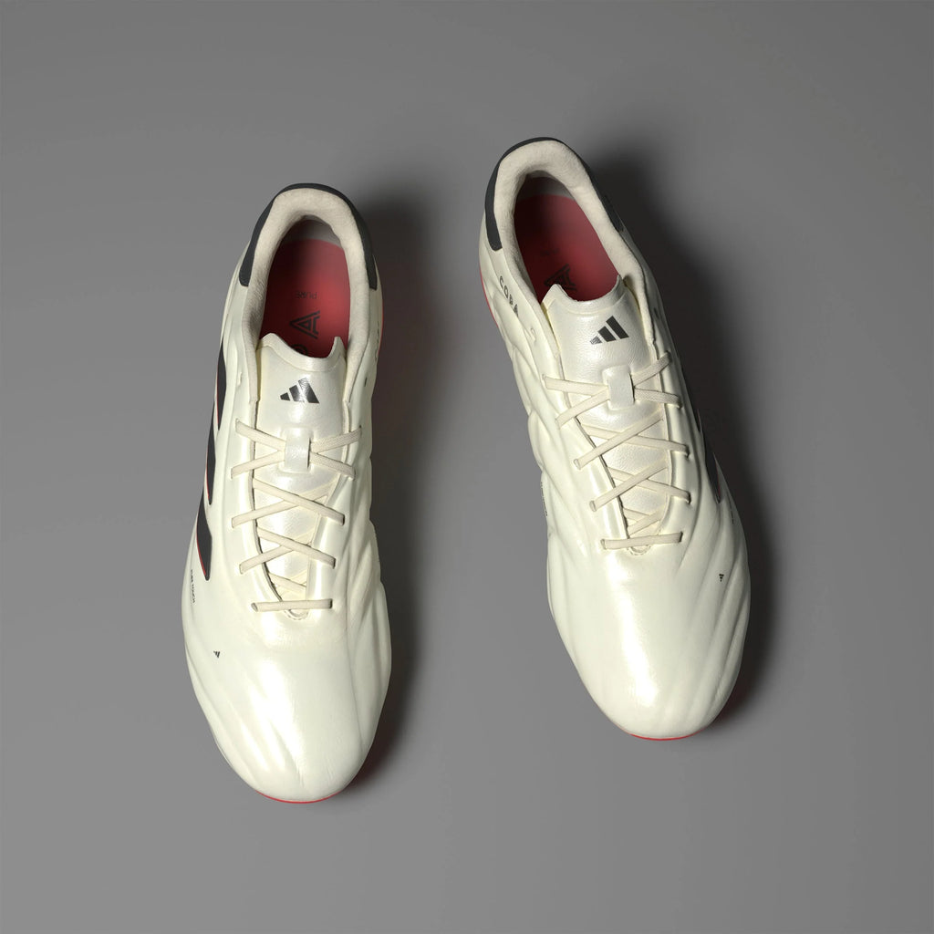 adidas Copa Pure 2 Elite FG Firm Ground Soccer Cleats Ivory Black Solar Red