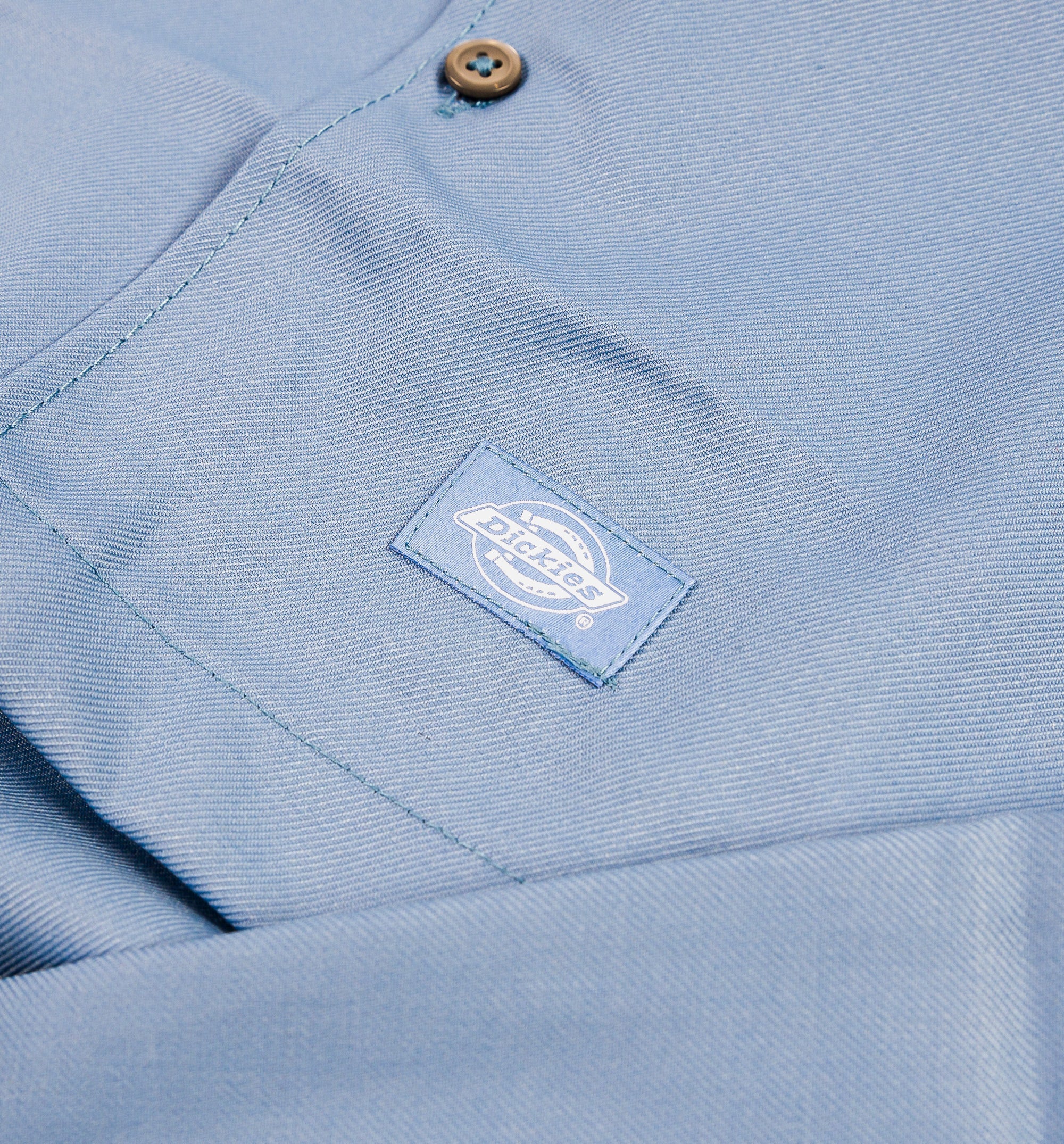 Twill Work Mens Long Sleeve Shirt Blue