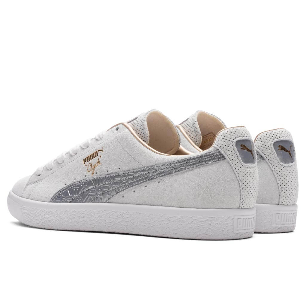 Puma x Sorayama Clyde MIJ Feather Grey Silver