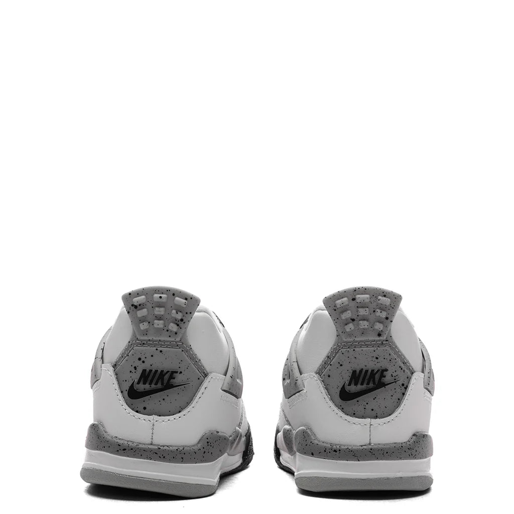 Air Jordan 4 Retro OG White Cement TD Summit White Fire Red Cement Grey Black