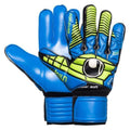 Uhlsport Eliminator Supersoft Goalkeeper Gloves Black Blue Power Green