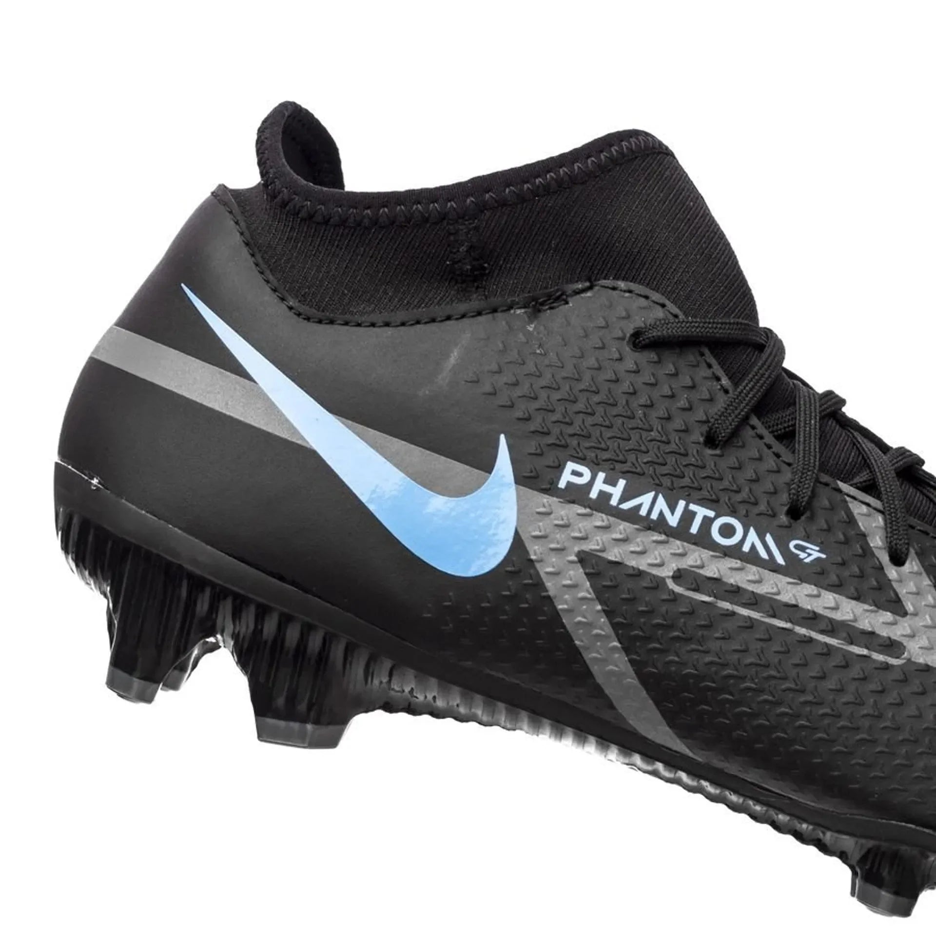 Nike Phantom GT2 Academy DF MG Multi Ground Soccer Cleats Black Iron Grey