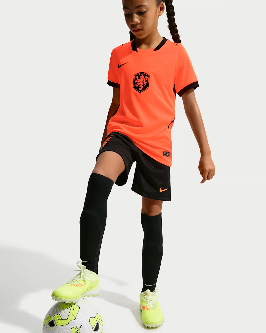 Nike Netherlands Home Youth Jersey 2026 Hyper Crimson Black