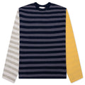 Multi Stripe Crewneck Navy