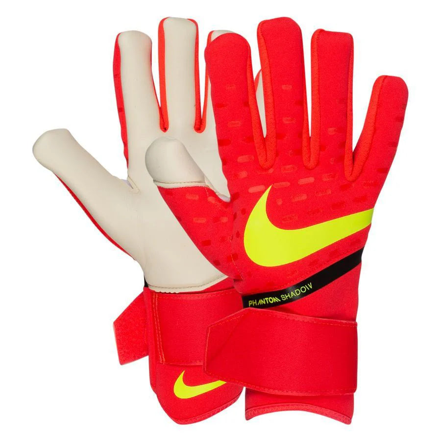 Nike Phantom Shadow Goalkeeper Gloves Bright Crimson White Volt