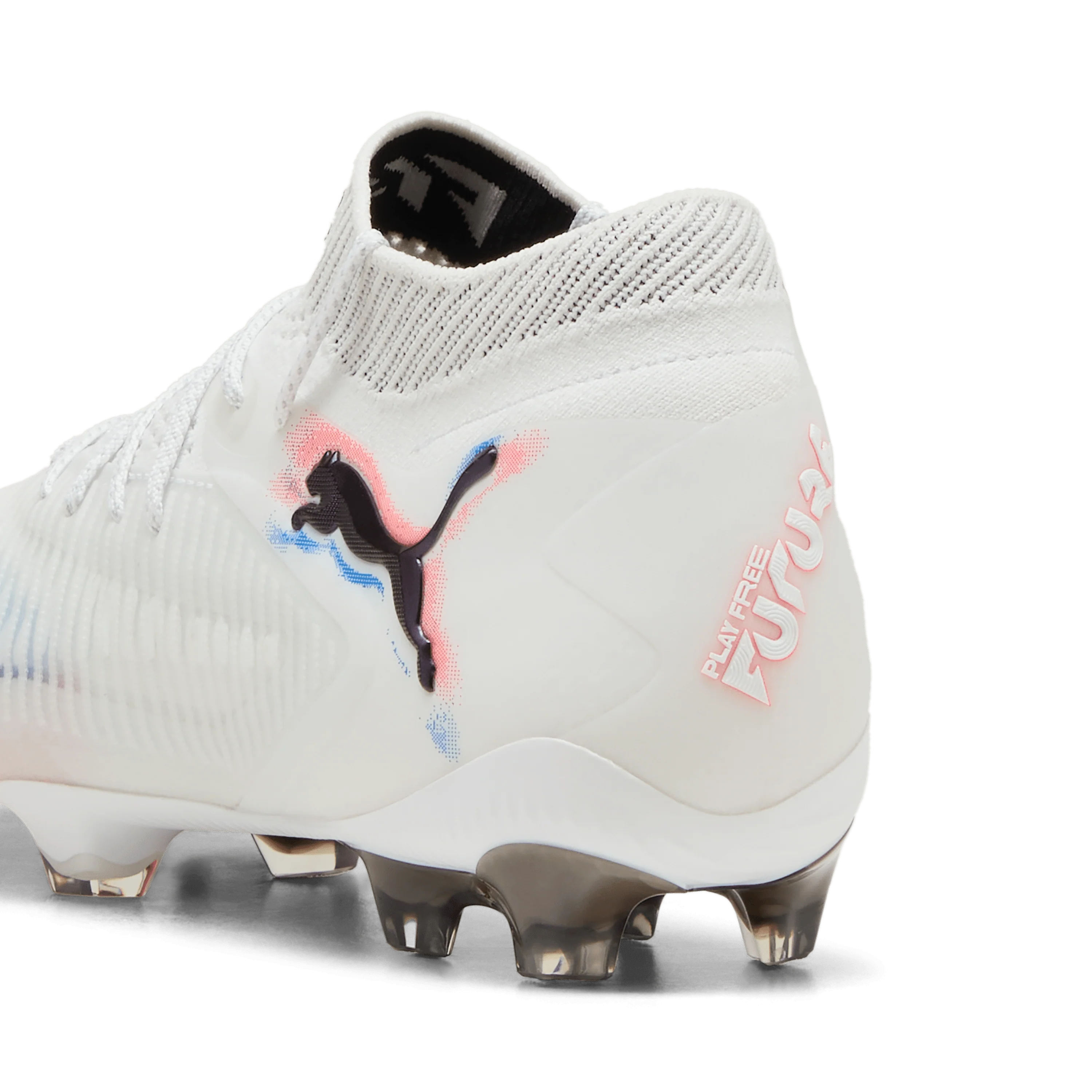 PUMA Future 8 Ultimate Womens Firm Ground Soccer Cleats White Black