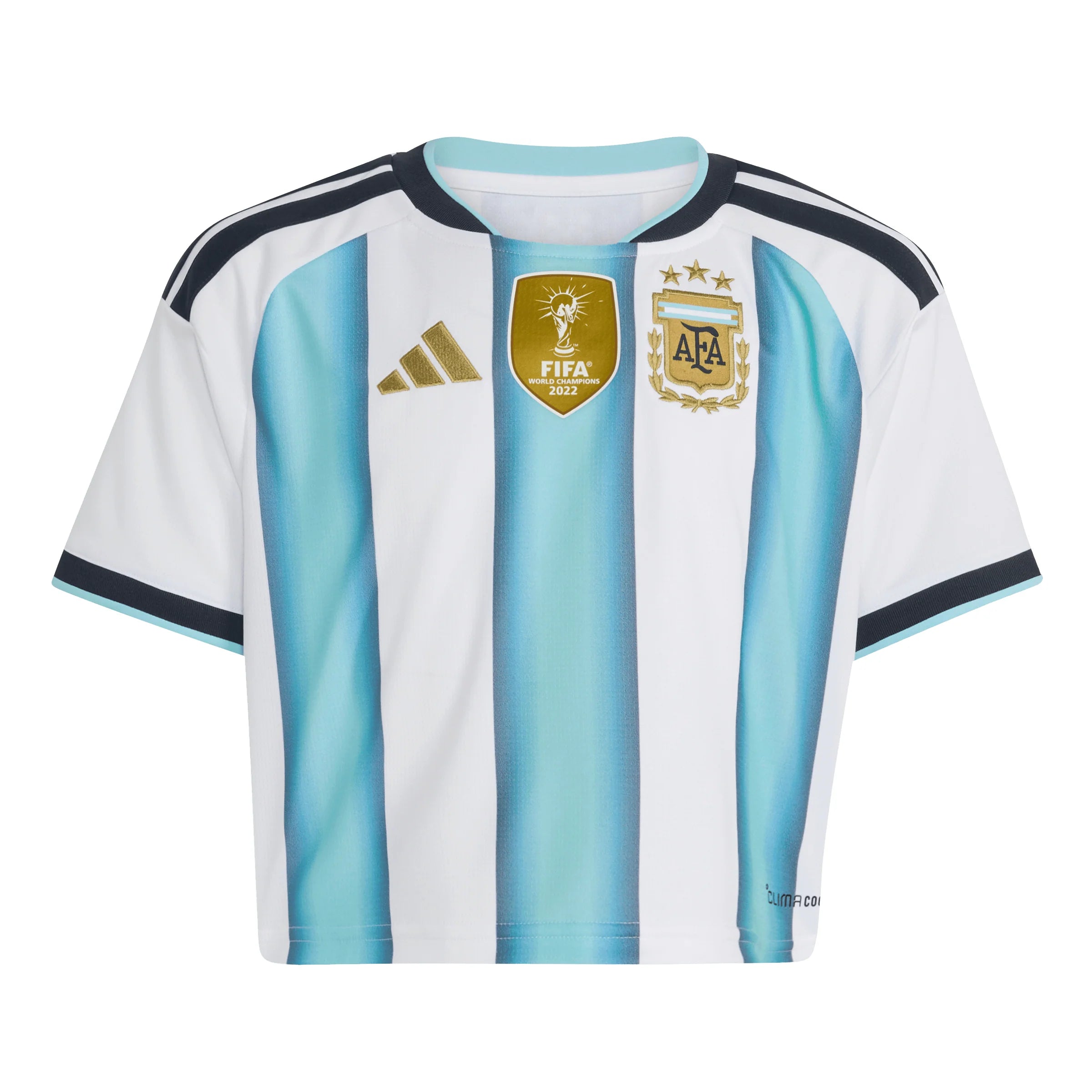 adidas Argentina Home Cropped Womens Soccer Jersey 2026 White Blue