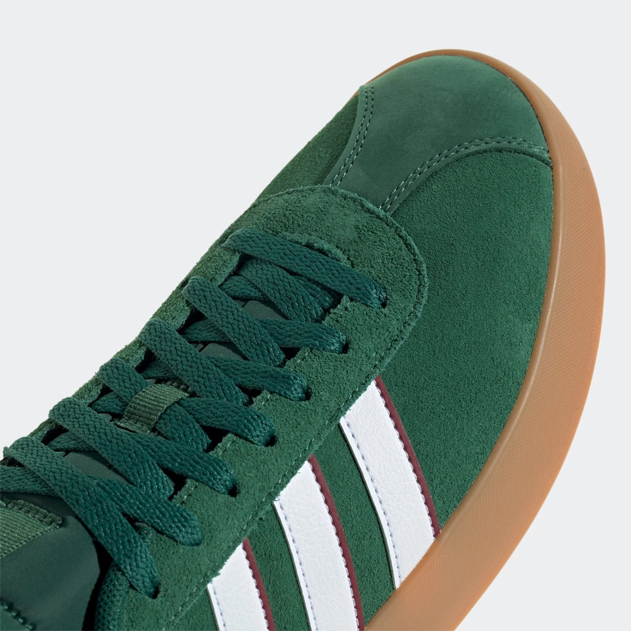 adidas VL Court 30 Shoes Dark Green White Collegiate Burgundy
