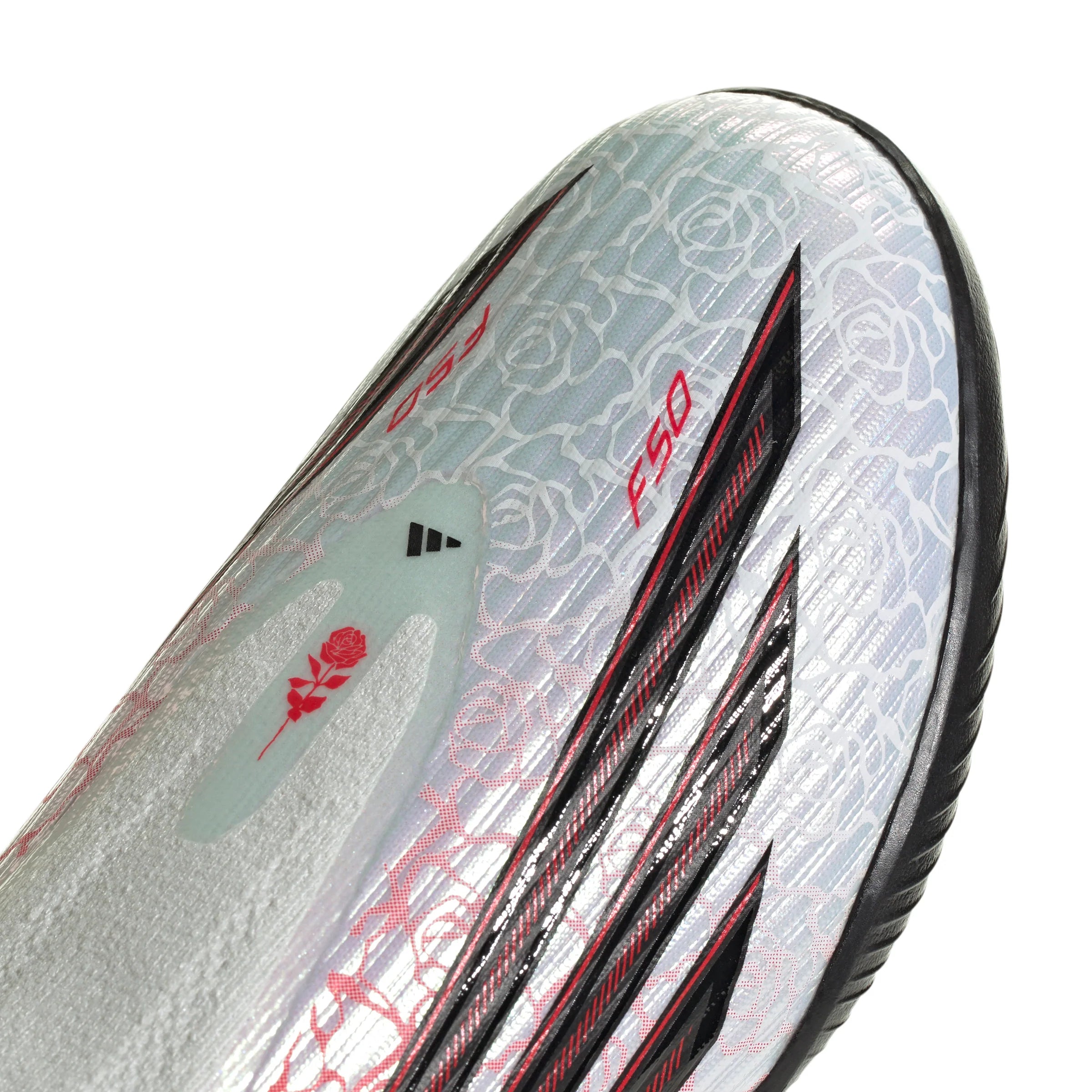 adidas F50 League Laceless TF Turf Youth Soccer Cleats White Black Red