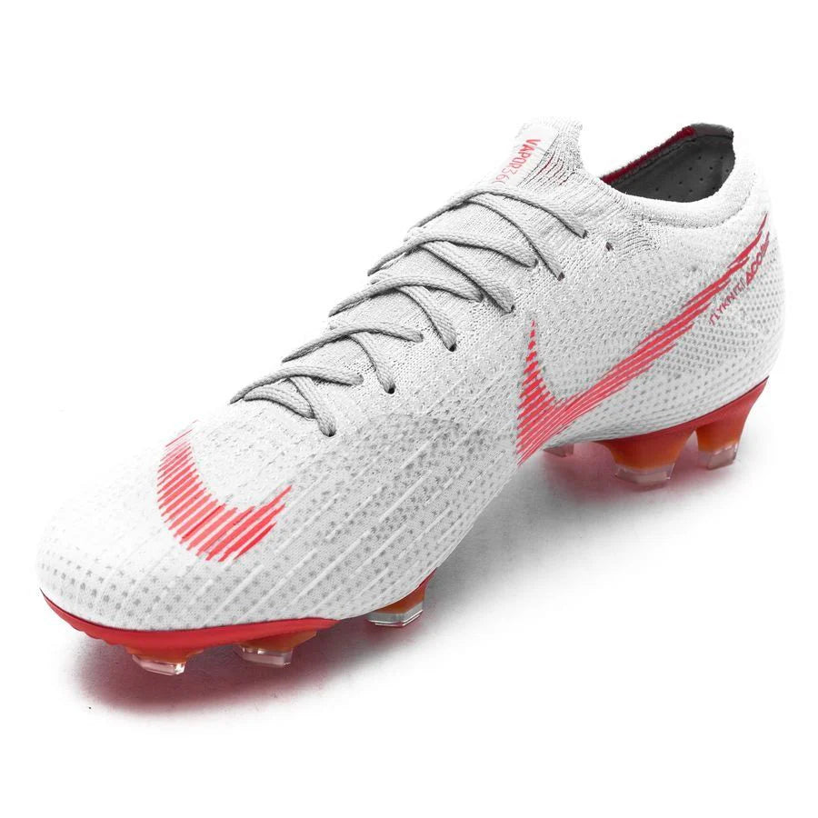 Nike Mercurial Vapor 12 Elite FG Firm Ground Mens Soccer Cleats Concrete Wolf Grey Light Crimson