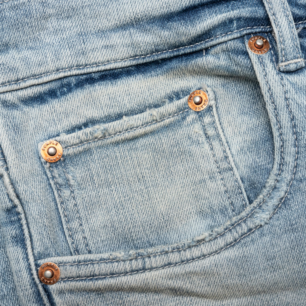 P004 Flare Worn Light Indigo
