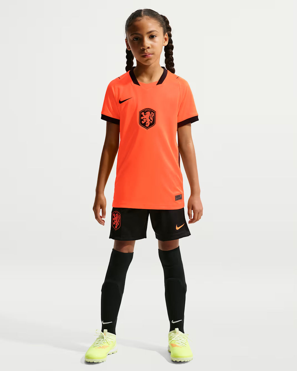 Nike Netherlands Home Youth Jersey 2026 Hyper Crimson Black
