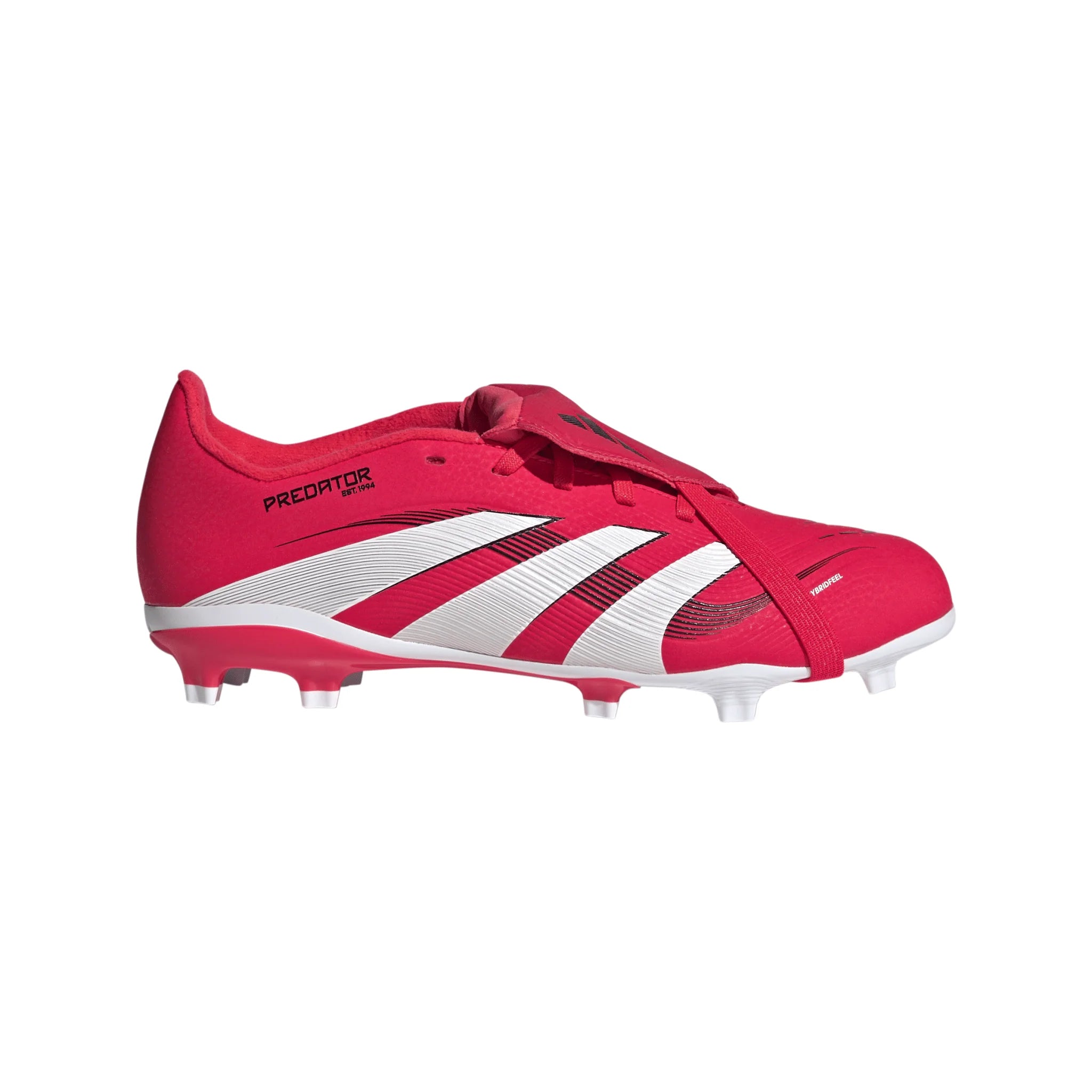 adidas Predator League Fold Over Tongue Firm Ground Boots Junior Red White