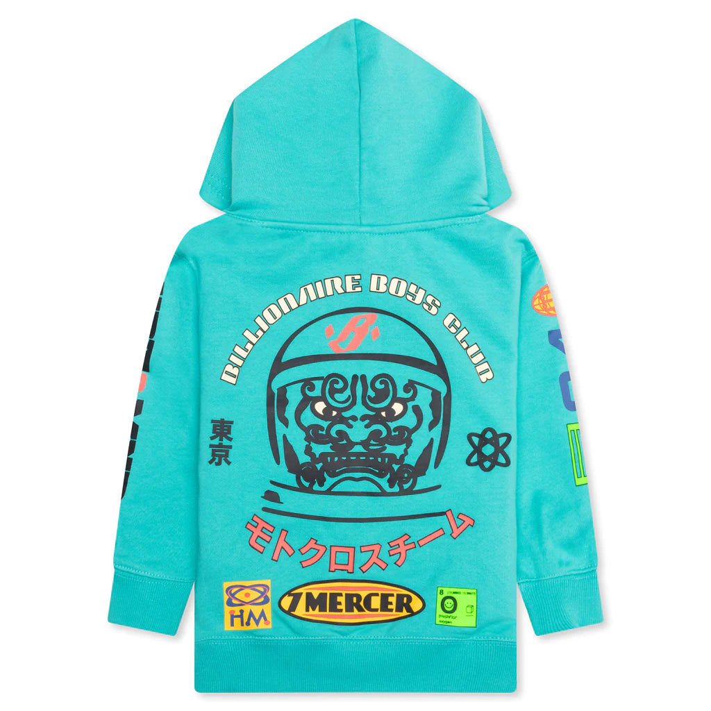 Kids BB Mercer Hoodie Bright Aqua