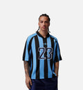 Brooklyn Terrace Mens Short Sleeve Shirt University Blue Black