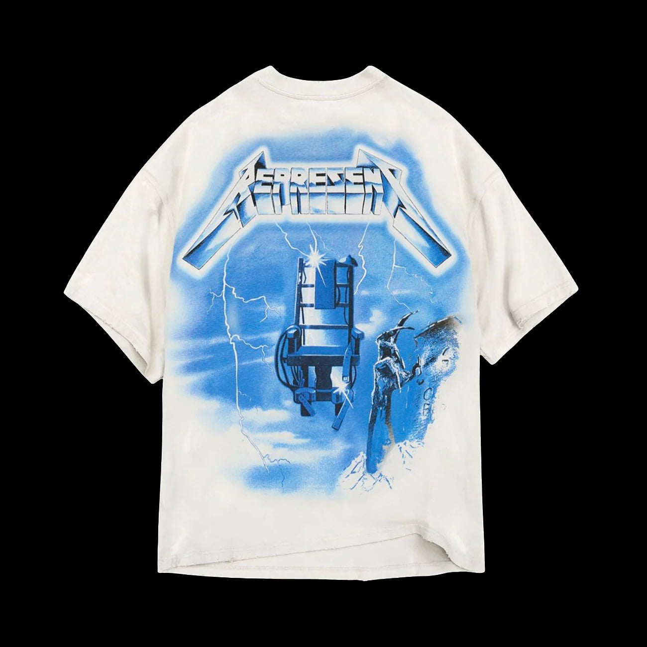Represent Metallica Ride The Lightning T Shirt Flat White