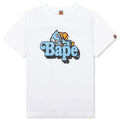 Kids Shark Milo on Bape Tee White Black
