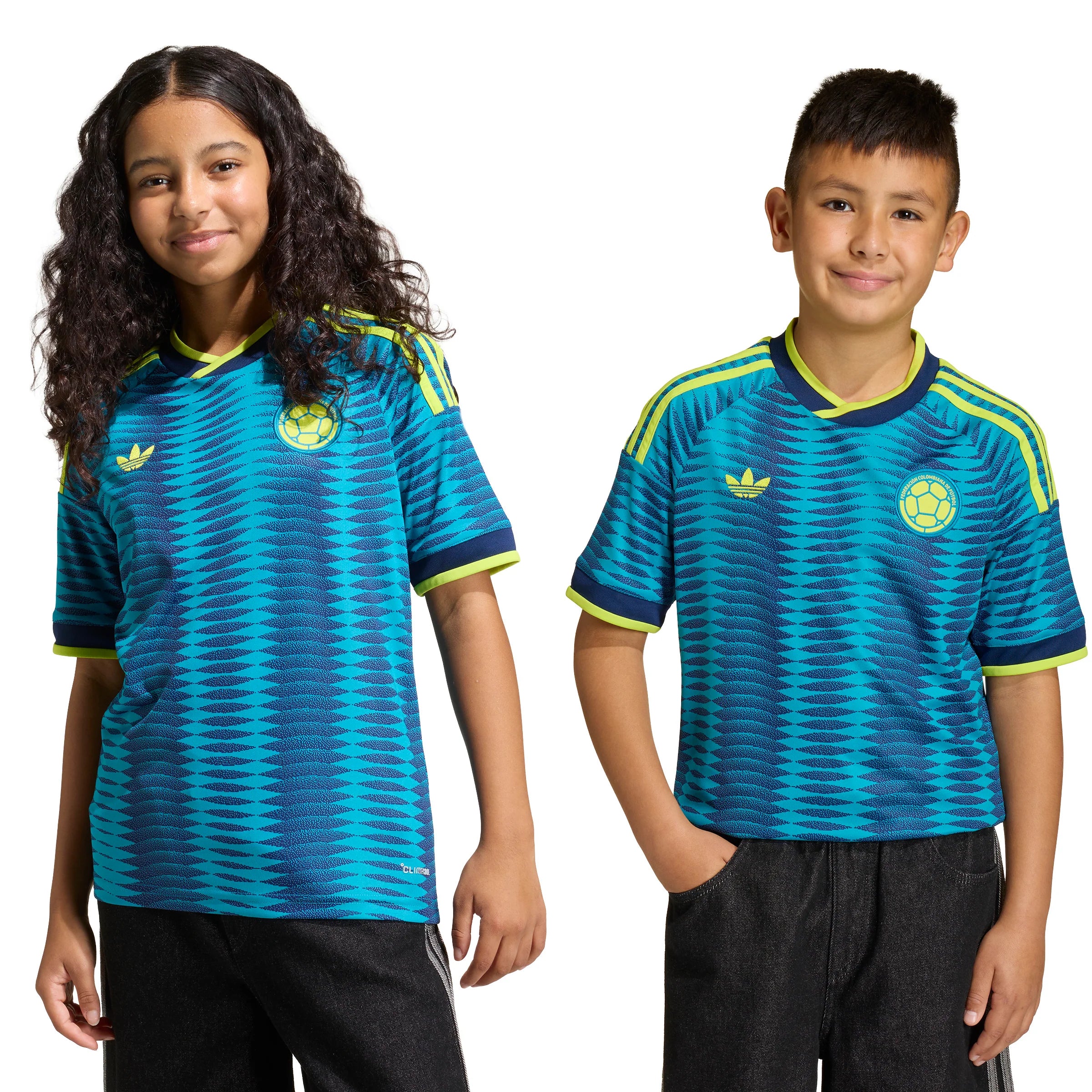 adidas Colombia Away Youth Soccer Jersey 2026 Mistery Petrol Navy