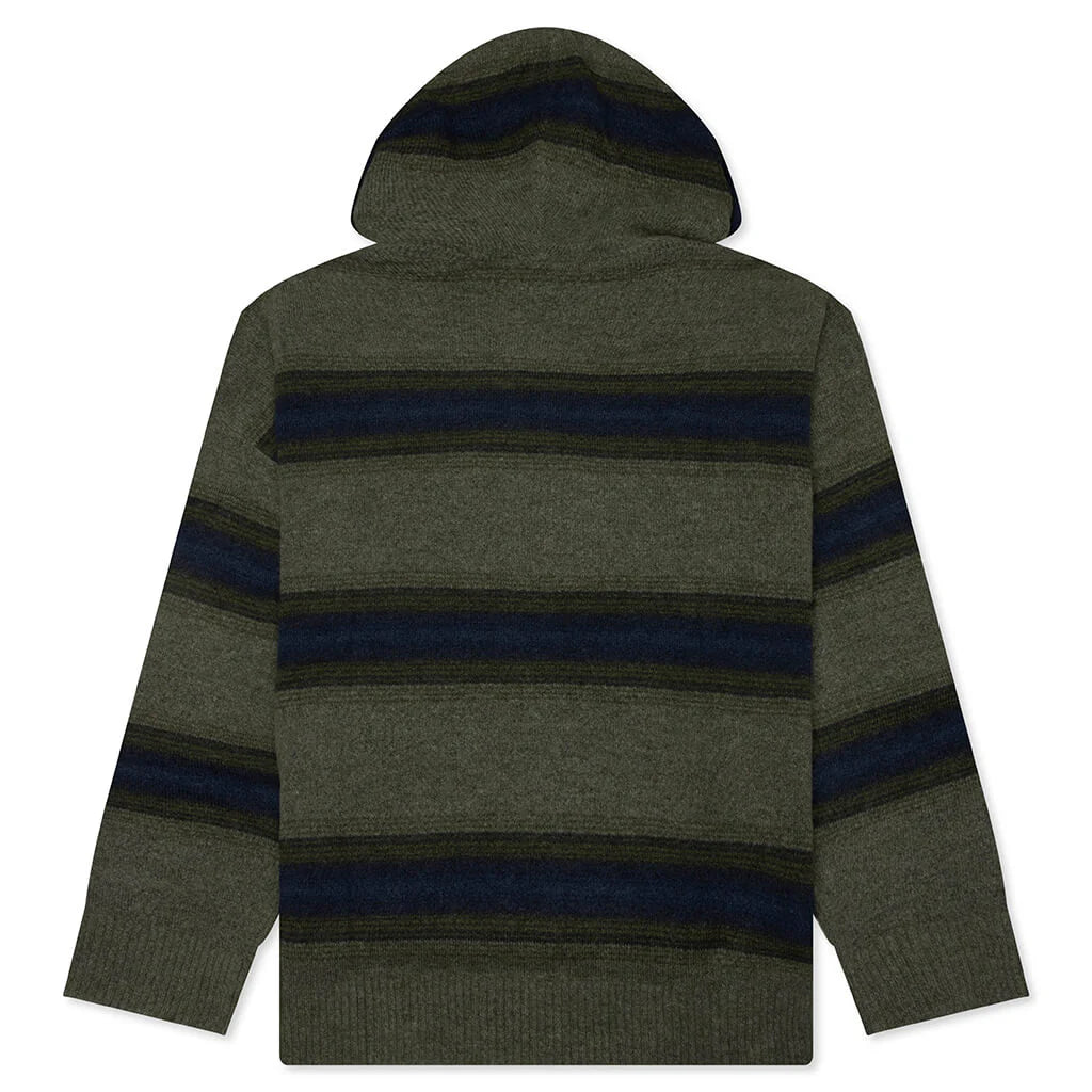 adidas Originals x CLOT by Edison Chen Baja Hoodie Trace Khaki Tech Indigo