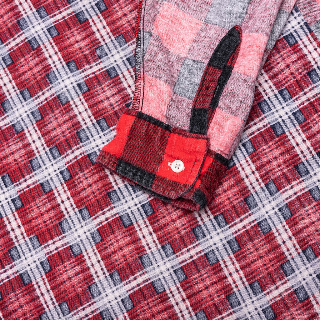 Ribbon Wide IO Flannel Shirt Assorted