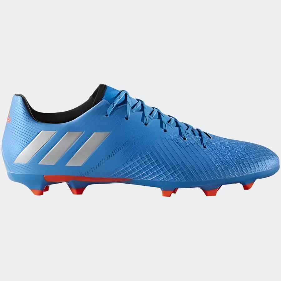 adidas Messi 163 FG Firm Ground Soccer Cleats Shock Blue Matte Silver Black