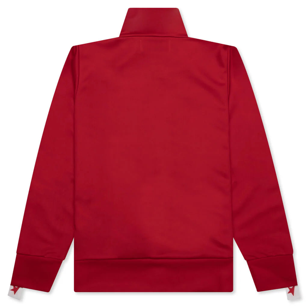 Womens Star Zipped Track Jacket Tango Red