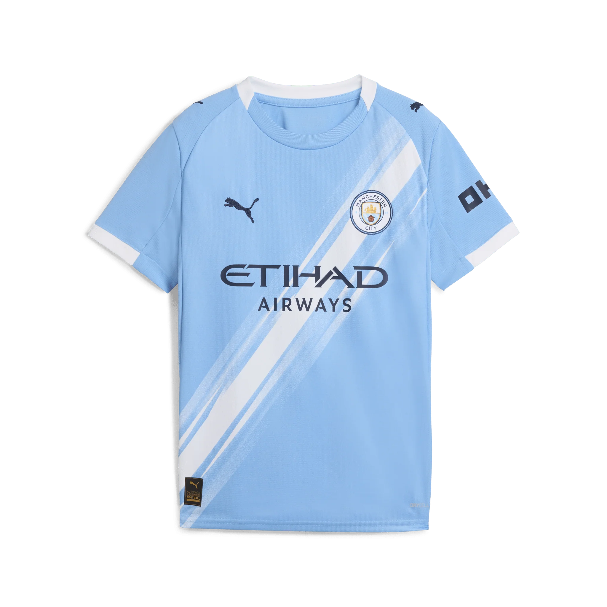 PUMA Youth Manchester City Home Jersey 25 Light Blue White