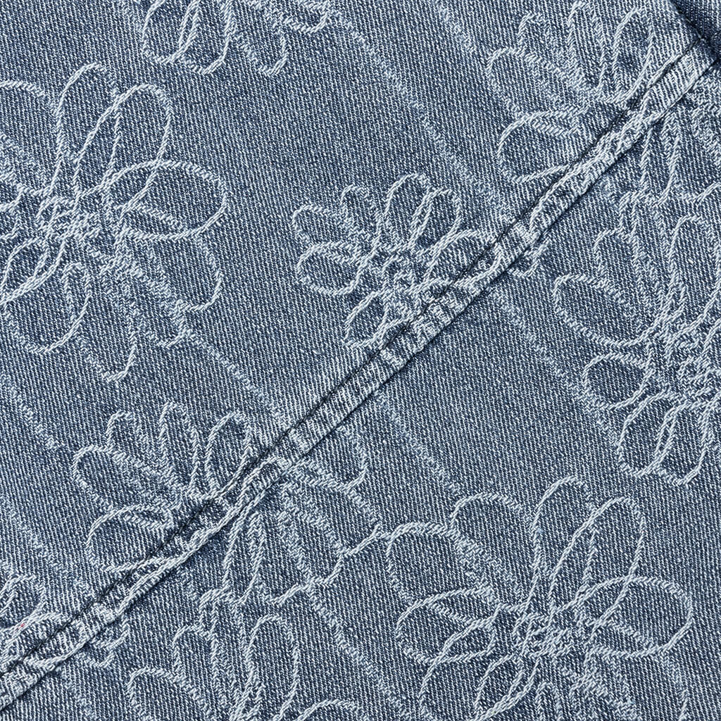 Flower Denim Pant Light Indigo