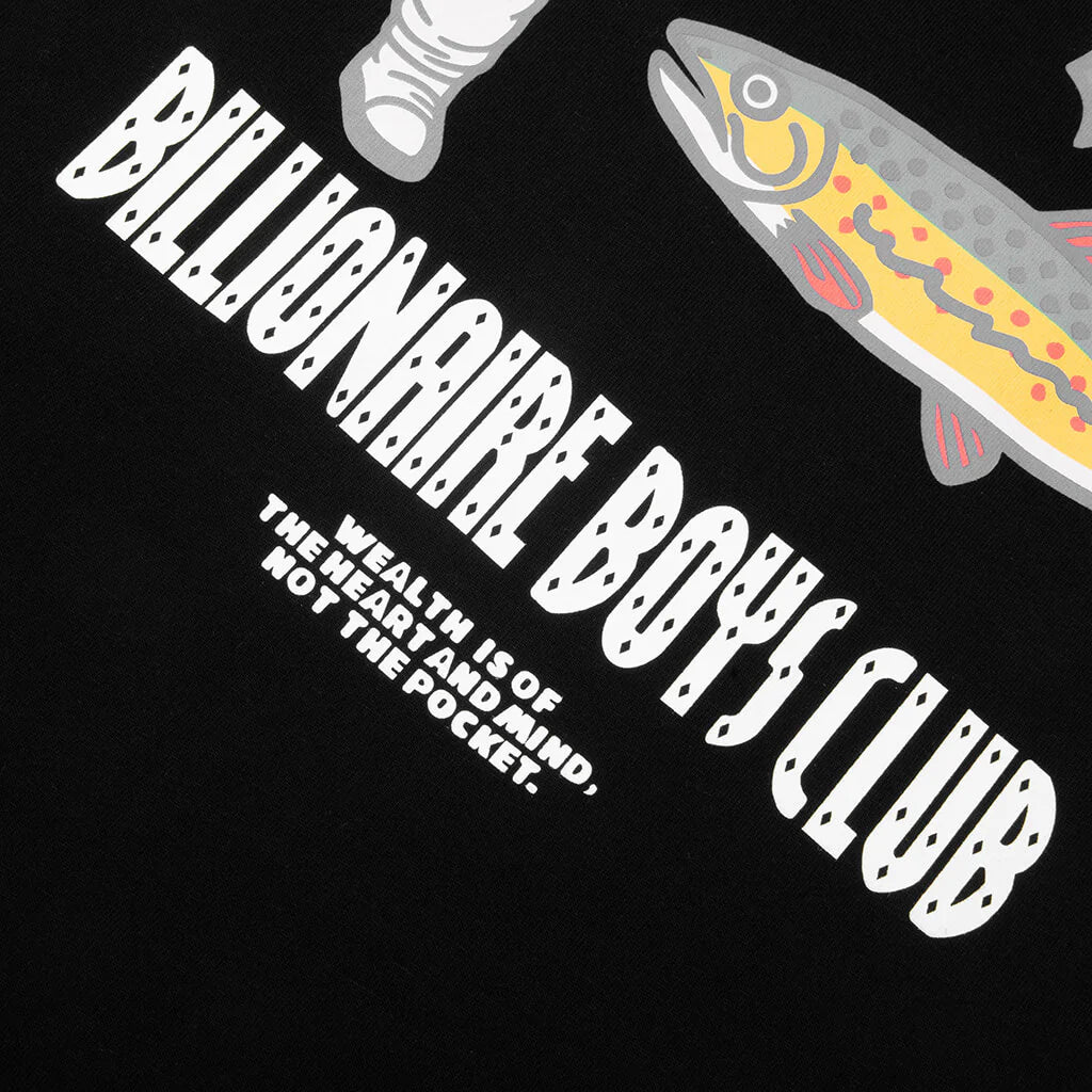 Outside S S Tee Black