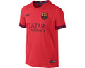 Nike Kids Barcelona Away Stadium Jersey 14 Crimson Blue Red
