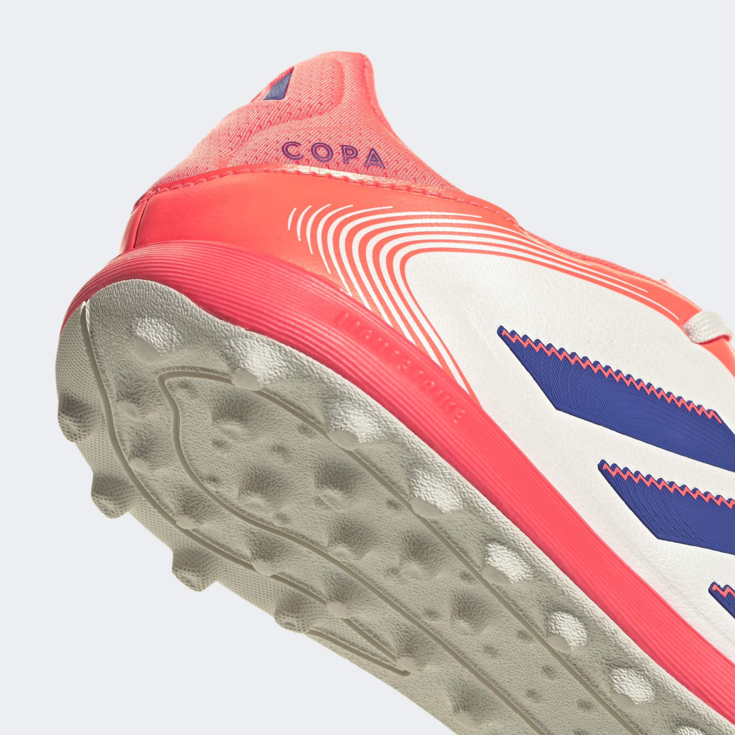 adidas Copa Pure III League TF Mens Soccer Cleats White Lucid Blue Signal Coral