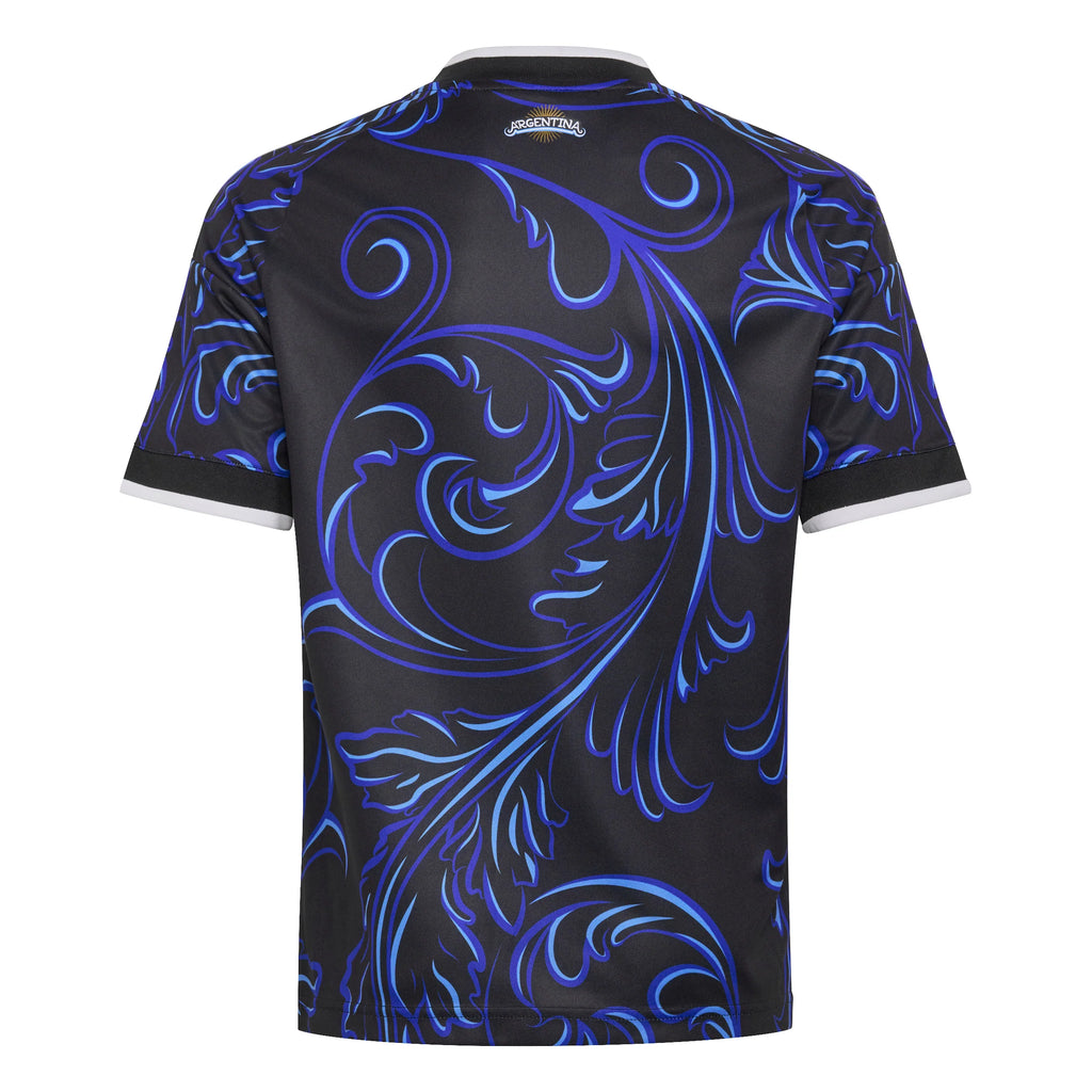 adidas Argentina Away Youth Soccer Jersey 2026 Black Blue