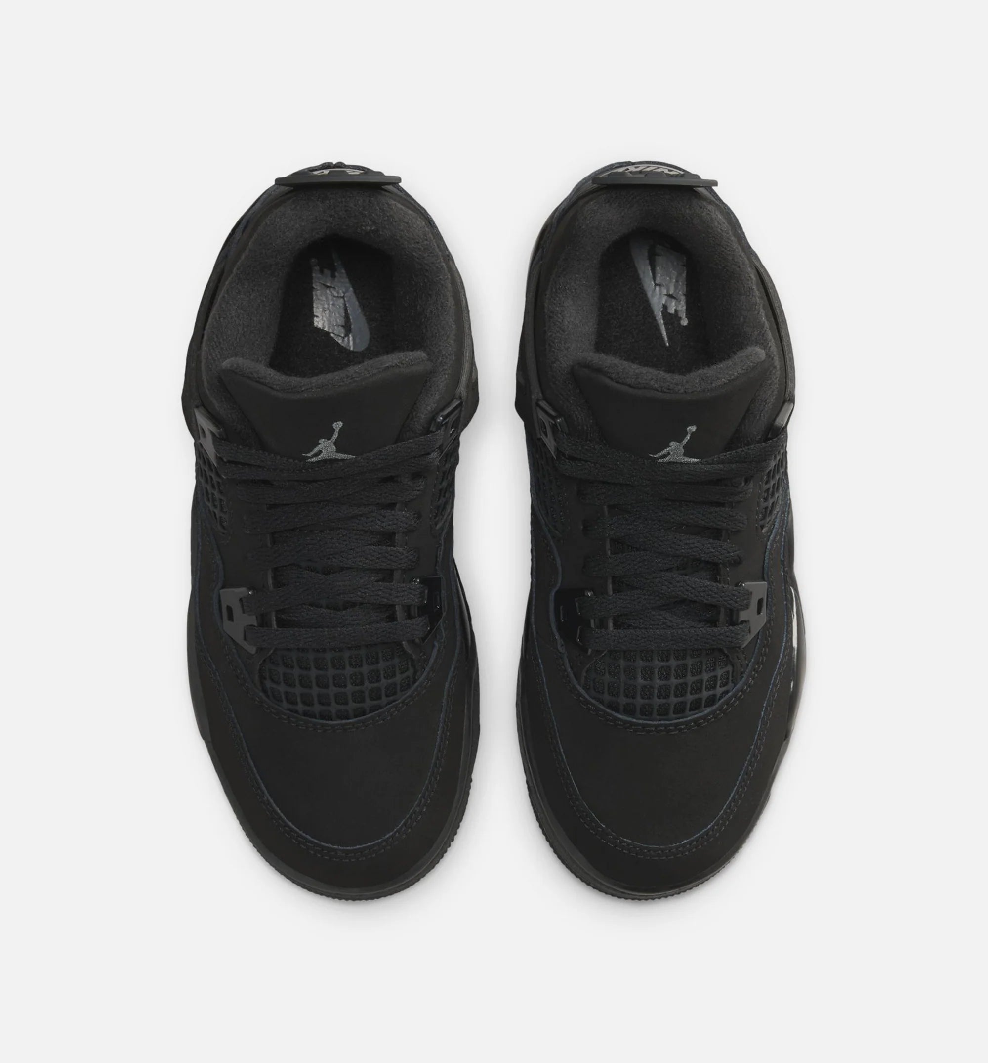 Air Jordan 4 Retro Black Cat Preschool Lifestyle Shoe Black Black Light Graphite