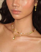 Waterdrop & Whimsical Romance Stone Necklace Set